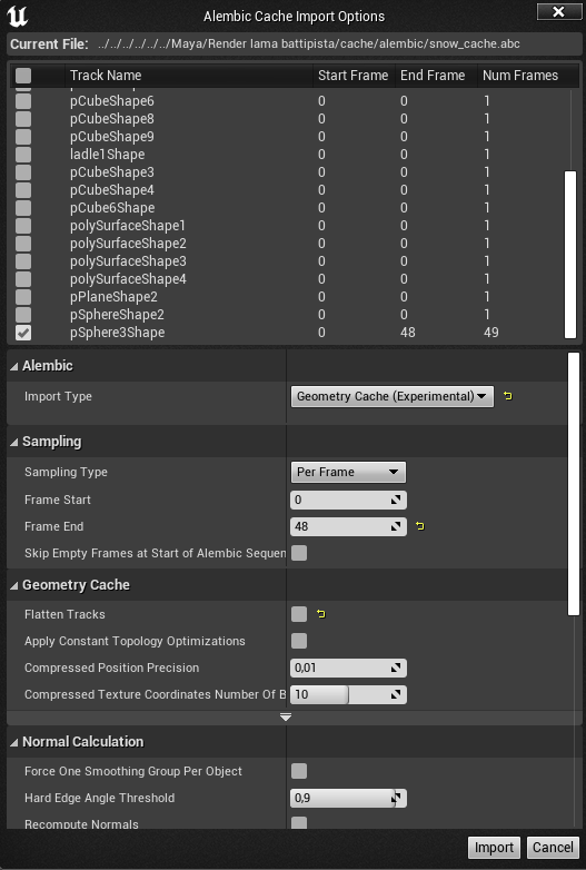 Solved: Failed importing MPM sim Alembic cache in UE4 - Autodesk Community