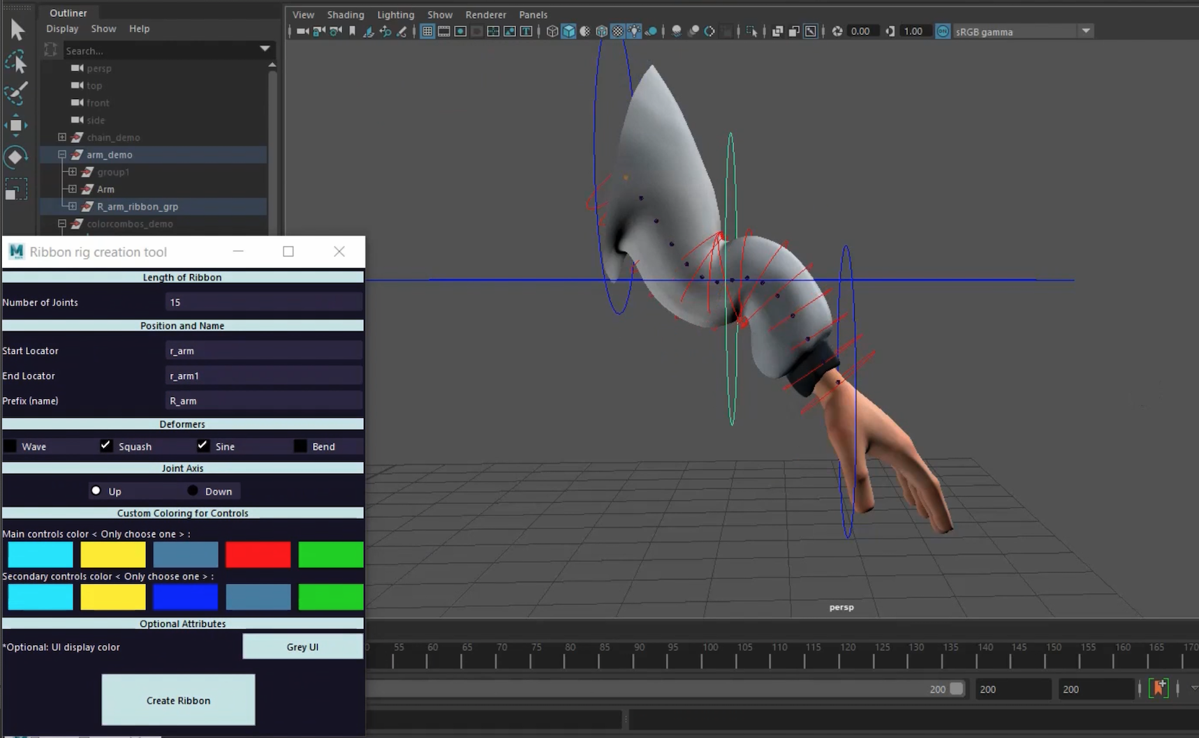 Feedback on a Custom Ribbon Rig creation Script - Autodesk Community