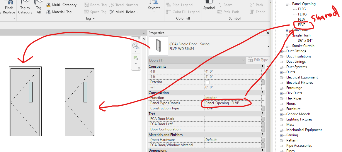 Door not showing in legend component - Autodesk Community