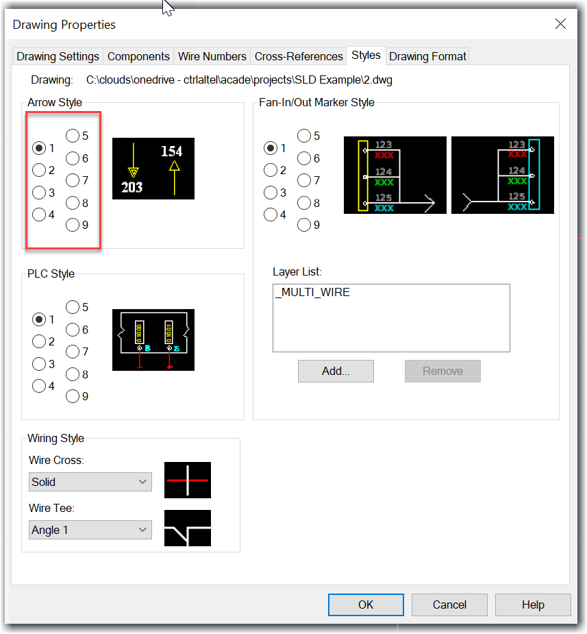 how to select between 154/203 source arrow - Autodesk Community