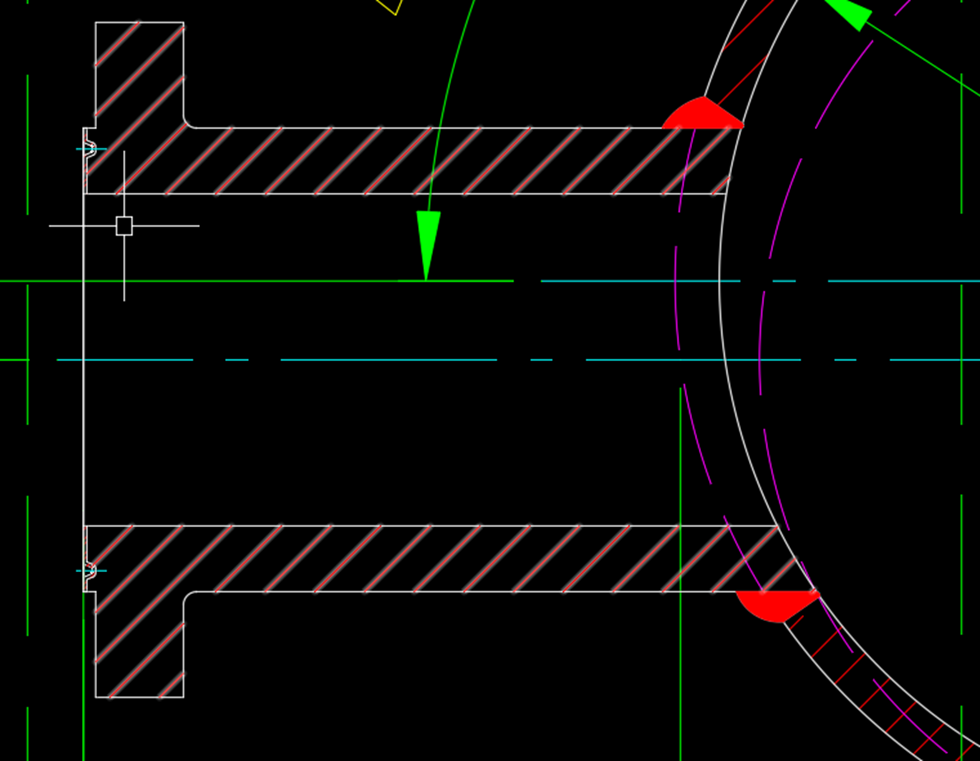 Weld Assembly - hill side nozzle bevel angle