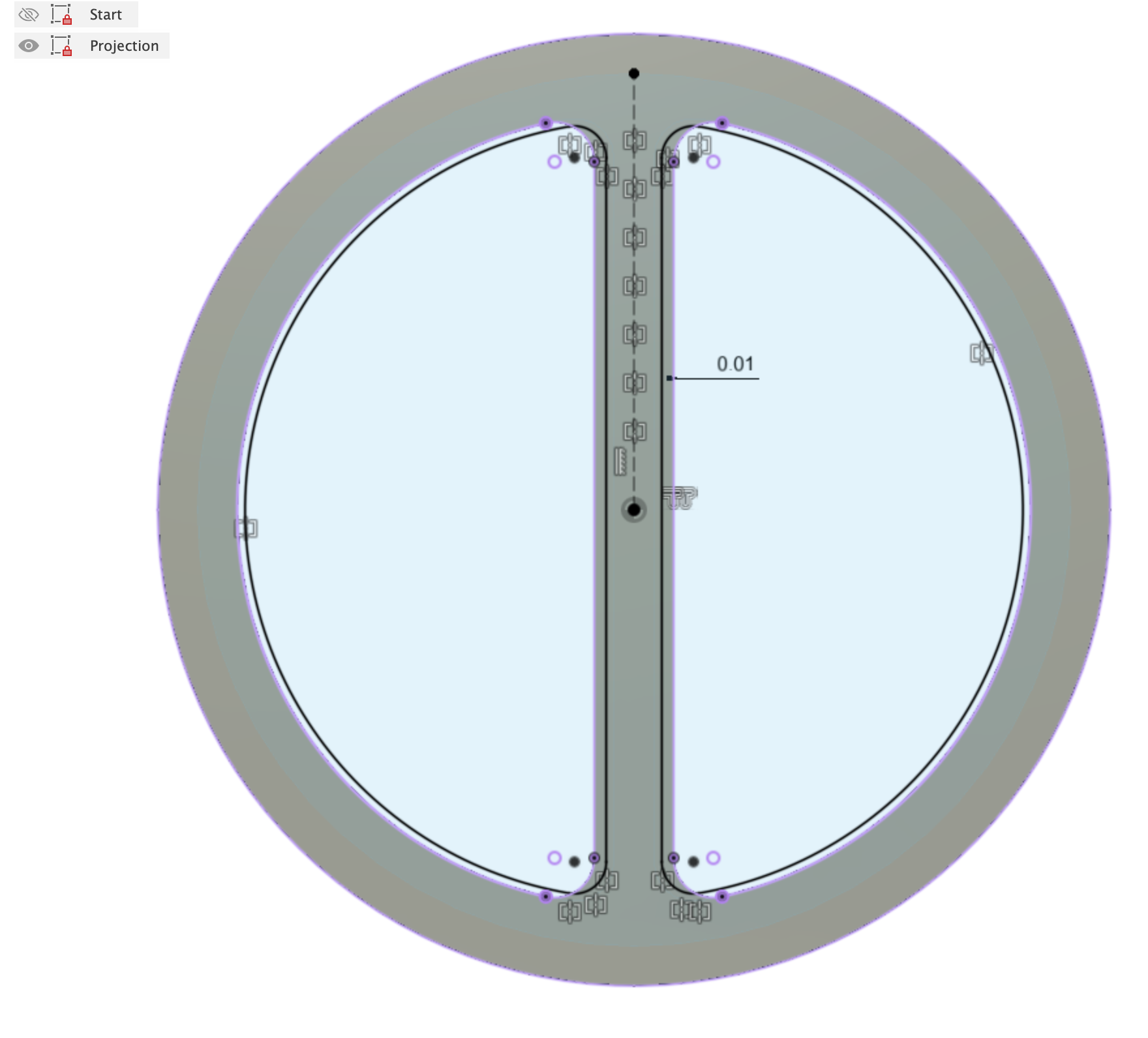 Solved Inset dimension on projection not working when the projection