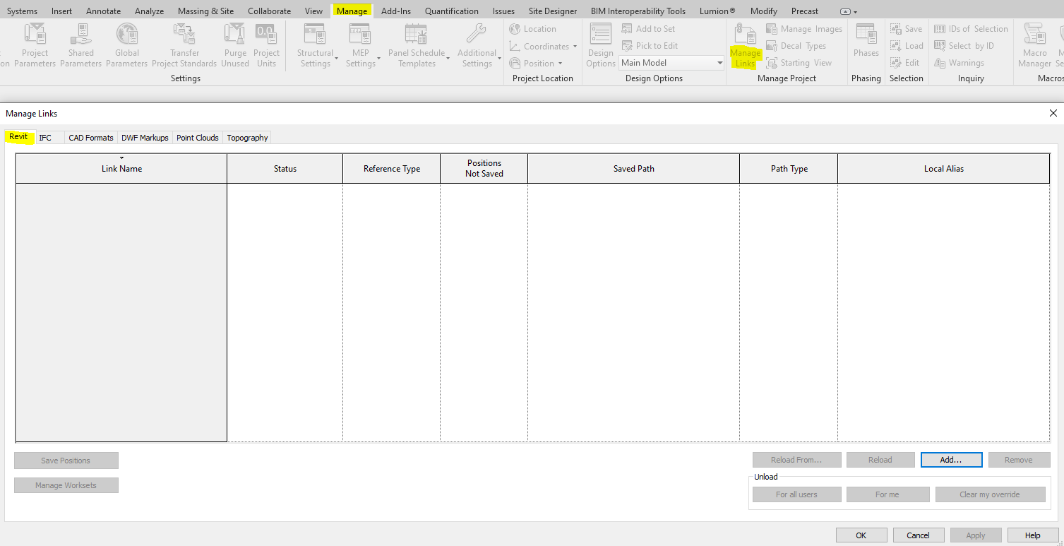 Unable To Link Consultant Revit Model To My Revit Revit 2020